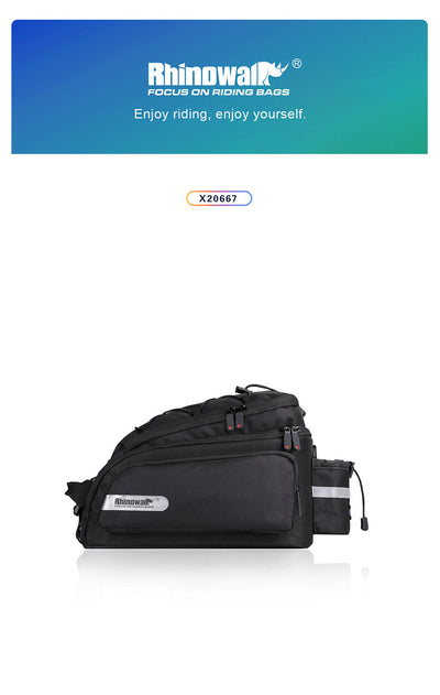 12 Liter Rear Rack Cargo Trunk Storage Bag