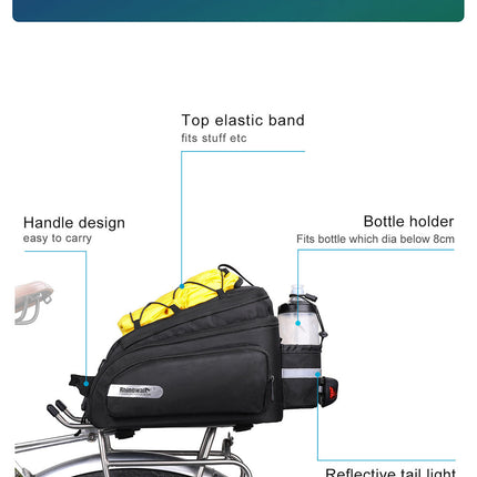 12 Liter Rear Rack Cargo Trunk Storage Bag