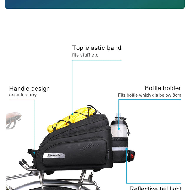 12 Liter Rear Rack Cargo Trunk Storage Bag