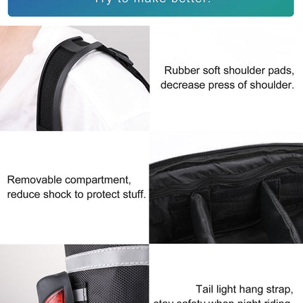 12 Liter Rear Rack Cargo Trunk Storage Bag