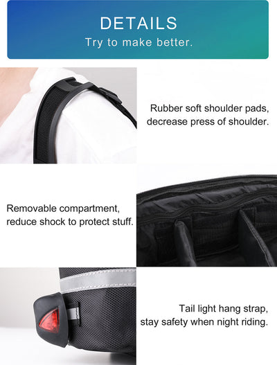 12 Liter Rear Rack Cargo Trunk Storage Bag