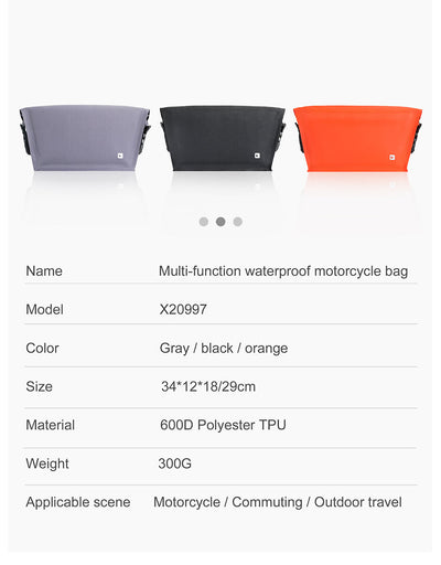 Insulated TPU Handlebar Bag