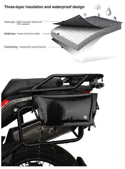Insulated TPU Handlebar Bag