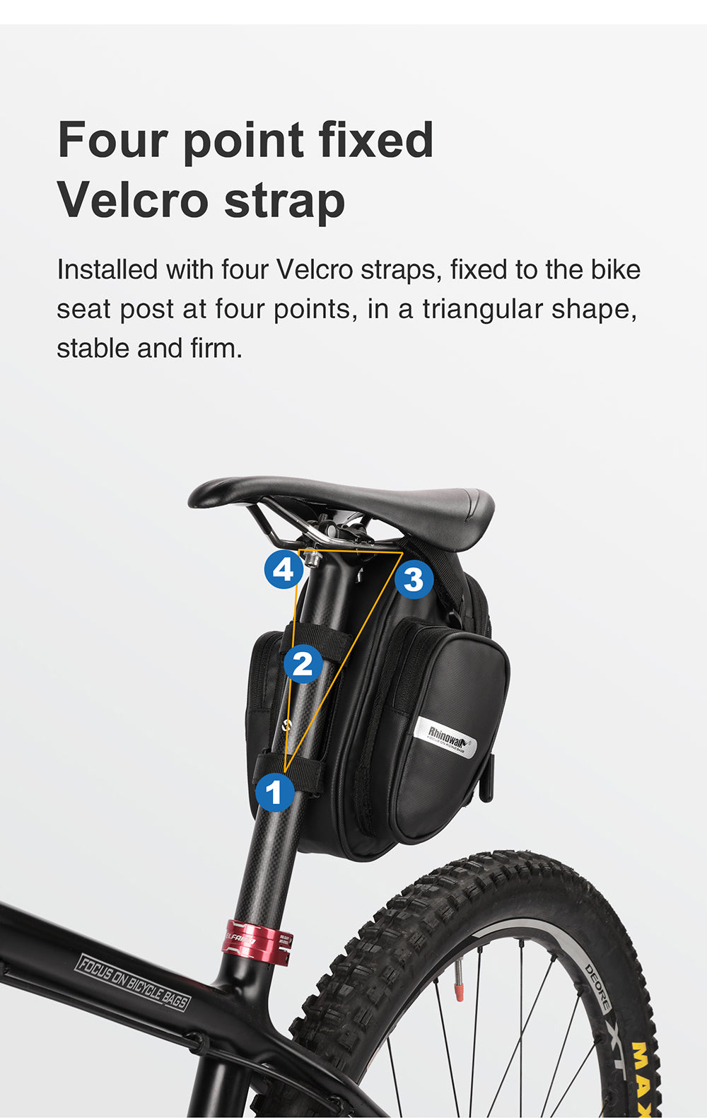 Water Resistant Bike Saddle Bag