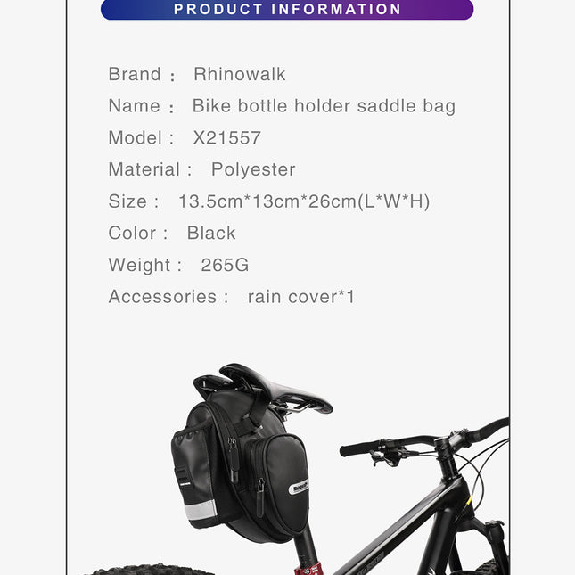 Water Resistant Bike Saddle Bag