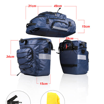 3 in 1 Multifuction Bicycle Pannier Bicycle Cargo Bag