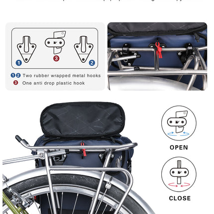 20 Liter Bicycle Urban Commute Pannier Bag