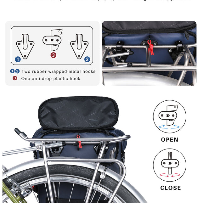 20 Liter Bicycle Urban Commute Pannier Bag