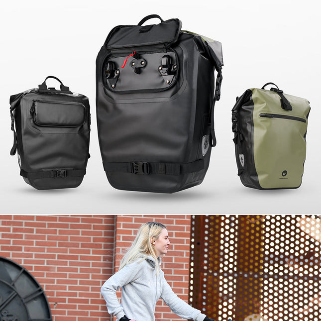 27 Liter Bike Waterproof Panniers Backpack