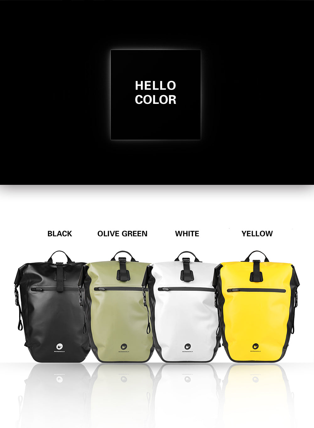 27 Liter Bike Waterproof Panniers Backpack