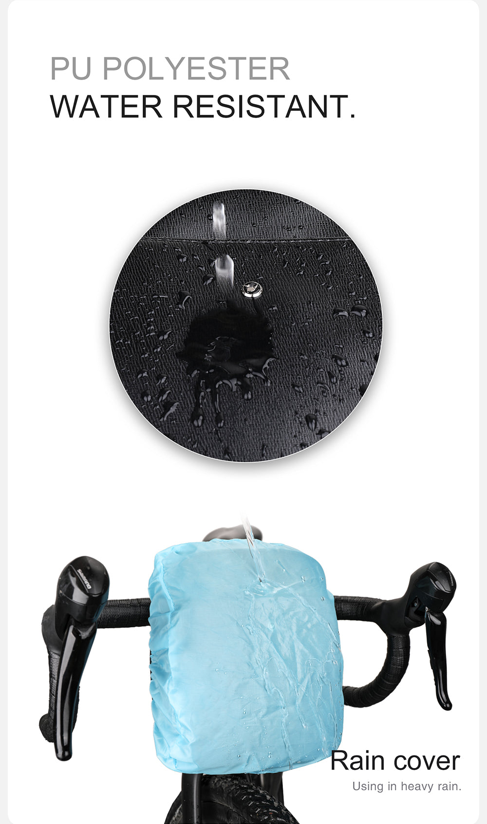 Water Resistant PU Handlebar Bag