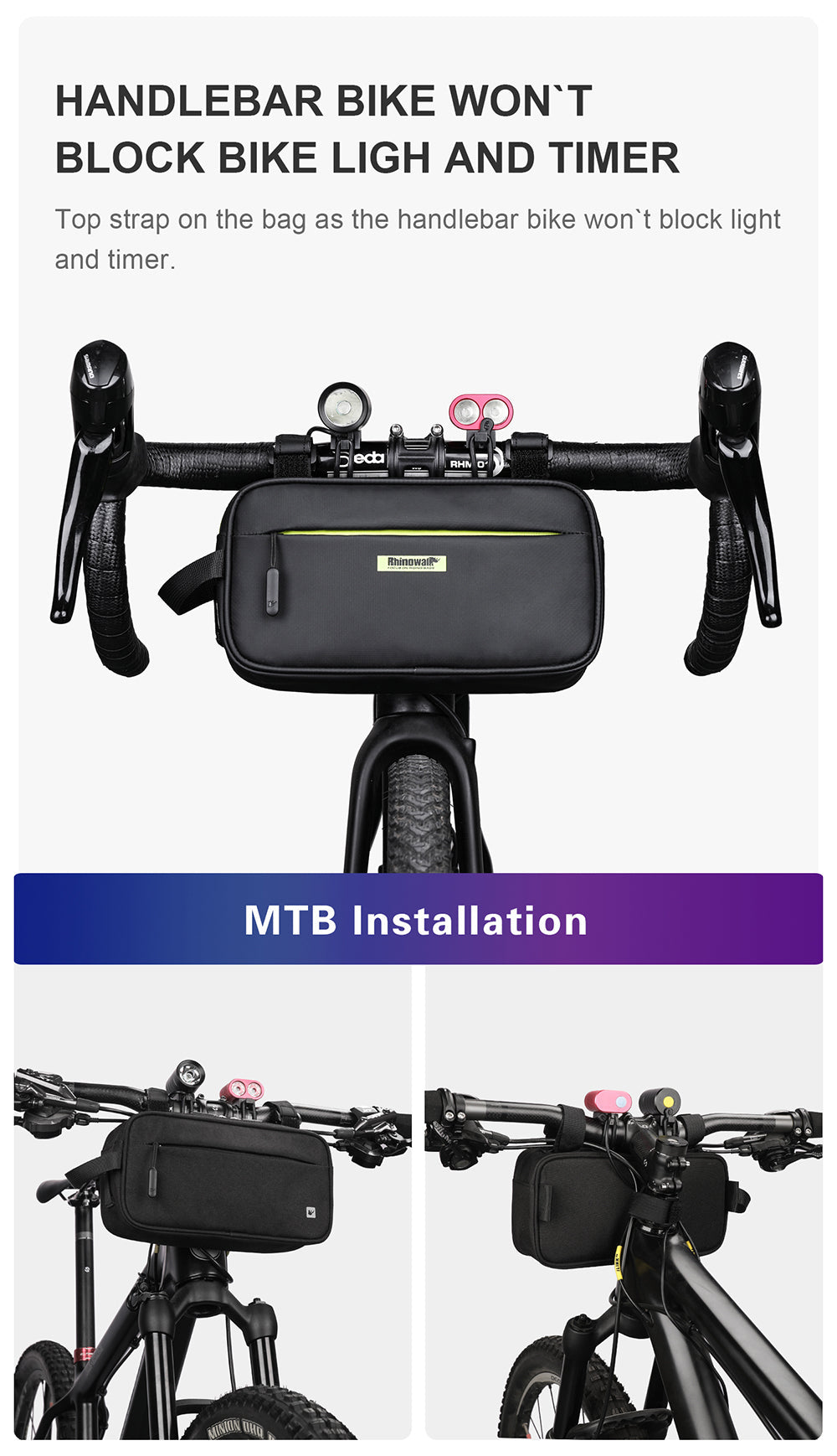 Bike Crossbar Handlebar Bag