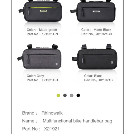 Bike Crossbar Handlebar Bag
