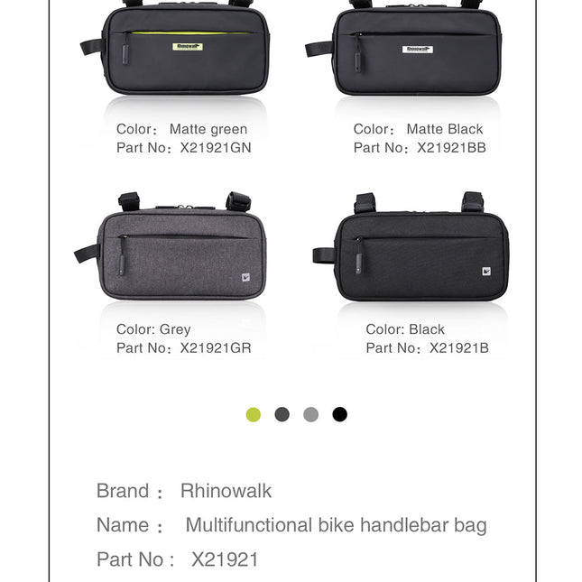 Bike Crossbar Handlebar Bag