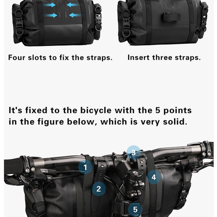 12 Liter 2-piece Handlebar Roll Pack - includes 5 spacers