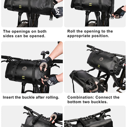 12 Liter 2-piece Handlebar Roll Pack - includes 5 spacers