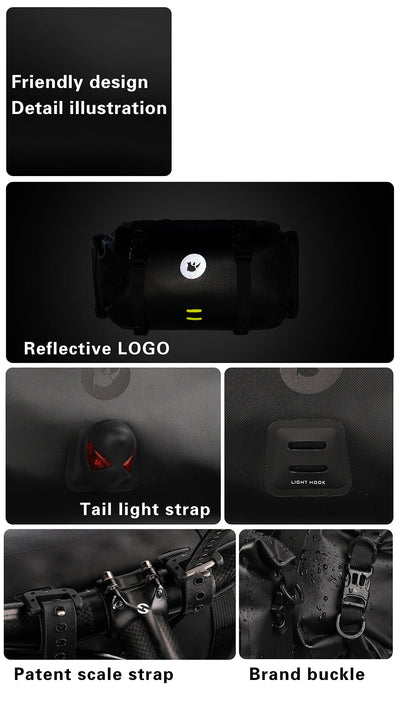 12 Liter 2-piece Handlebar Roll Pack - includes 5 spacers