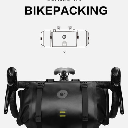 12 Liter 2-piece Handlebar Roll Pack - includes 5 spacers
