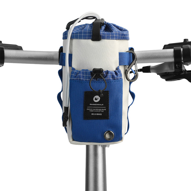 Blue and White Rhinowalk BCT0214 1L insulated bike bottle bag