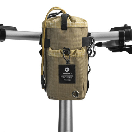 Khaki Rhinowalk BCT0214 1L insulated bike bottle bag