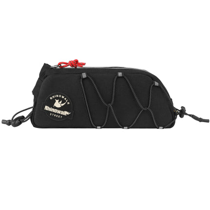 Rhinowalk BCT0216 top tube bag in black with reflective elastic cords