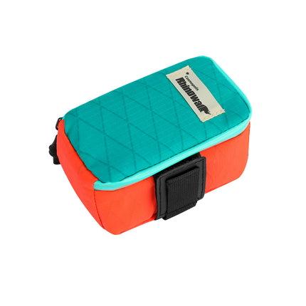 Orange and Blue Rhinowalk Cosmopolis bike saddle bag