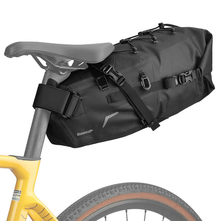 Rhinowalk BGY0059 saddle bag position beneath the bicycle saddle