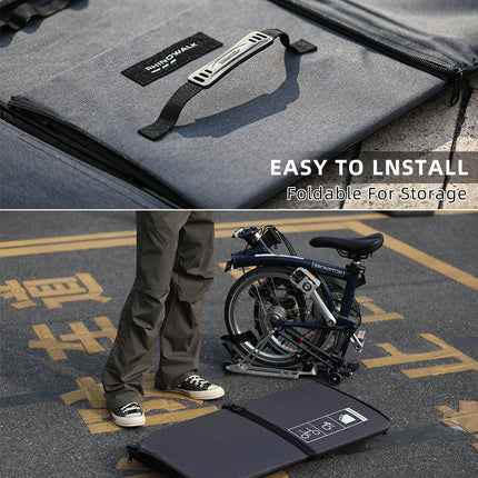 Folding Bike Storage Box Portable Travel Carry Bag with Wheels