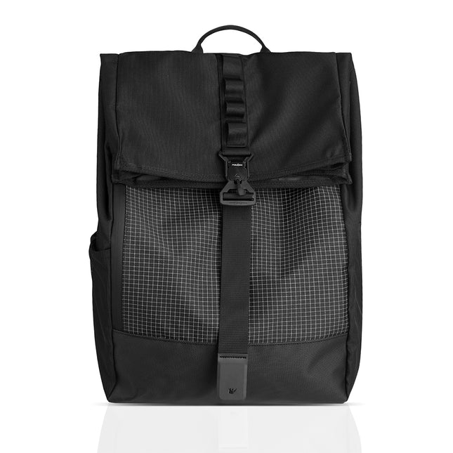 Side view of the Rhinowalk MBB3001 motorcycle helmet backpack