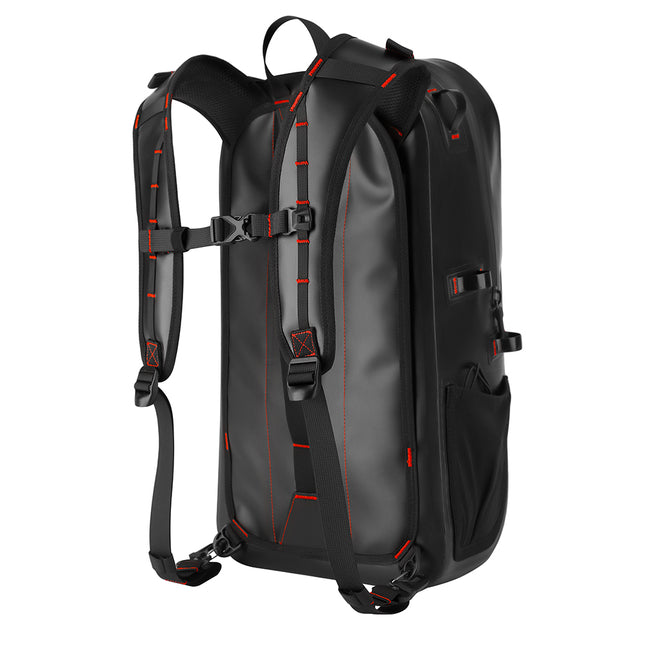 Black Rhinowalk 26L waterproof motorcycle backpack and tail bag product view 5