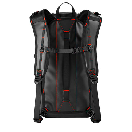 Black Rhinowalk 26L waterproof motorcycle backpack and tail bag product view 6