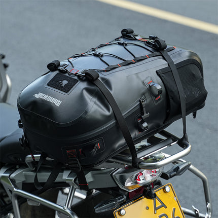 Rhinowalk 26L waterproof motorcycle backpack and tail bag lifestyle view 19