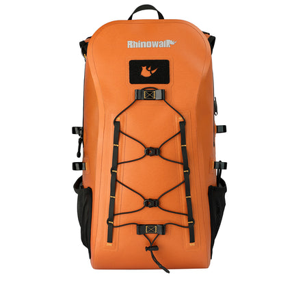 Orange Rhinowalk 26L waterproof motorcycle backpack and tail bag product view 13