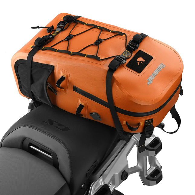 Orange Rhinowalk 26L waterproof motorcycle backpack and tail bag product view 14