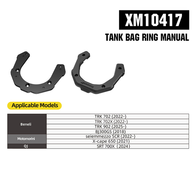 Rhinowalk MJX2011 XM10417 magnetic adapter fitment chart