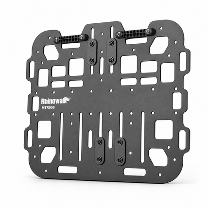 Rhinowalk MTR008 black aluminum motorcycle side rack expansion plate