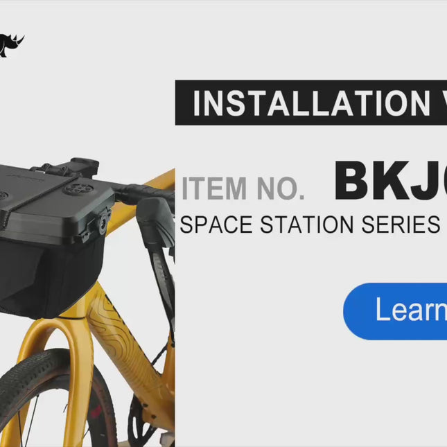 How to install the Rhinowalk BKJ0951 Space Station bicycle handlebar bag