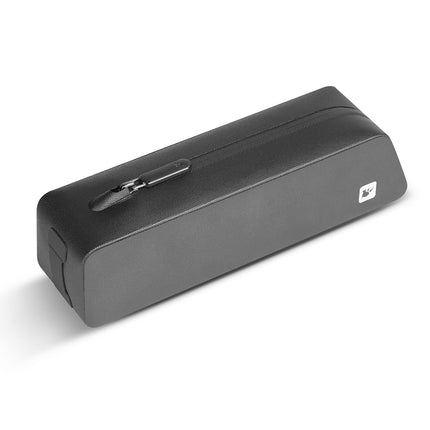 Black K34 aerodynamic top tube bag angled view