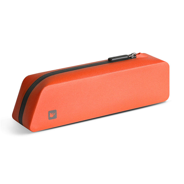 Orange K34 waterproof top tube bag angled view