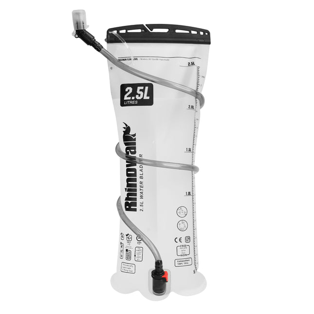Rhinowalk 2.5L TPU hydration reservoir with drinking tube and covered mouthpiece