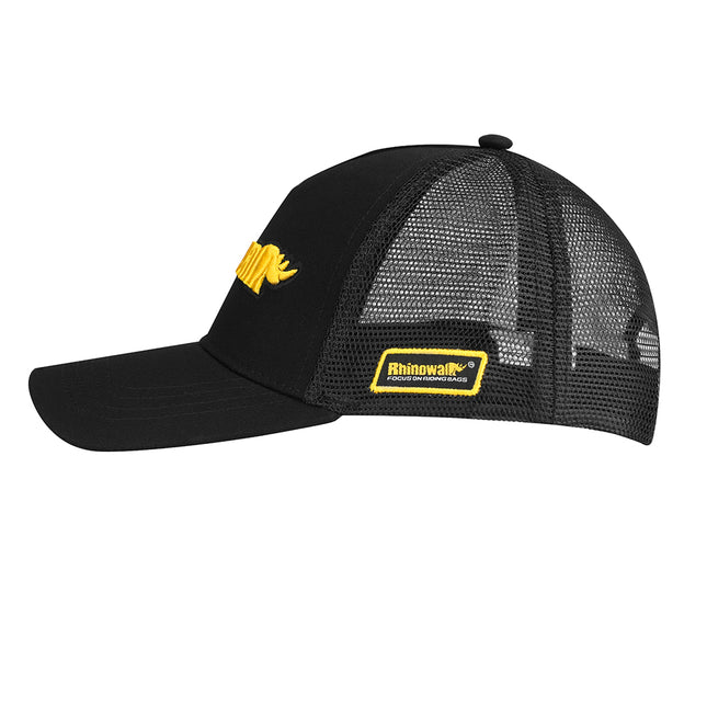Side view of the Rhinowalk cap showing mesh panels and logo patch