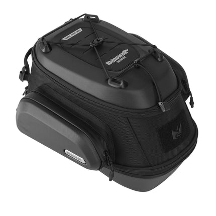 Black MJX2014 magnetic tank bag with hard-shell lid and side pockets