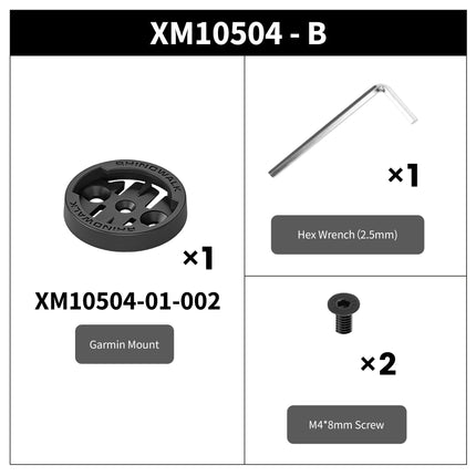 XM10504-B Garmin Mount — kit contents