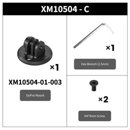 XM10504-C GoPro Action Camera Mount — kit contents