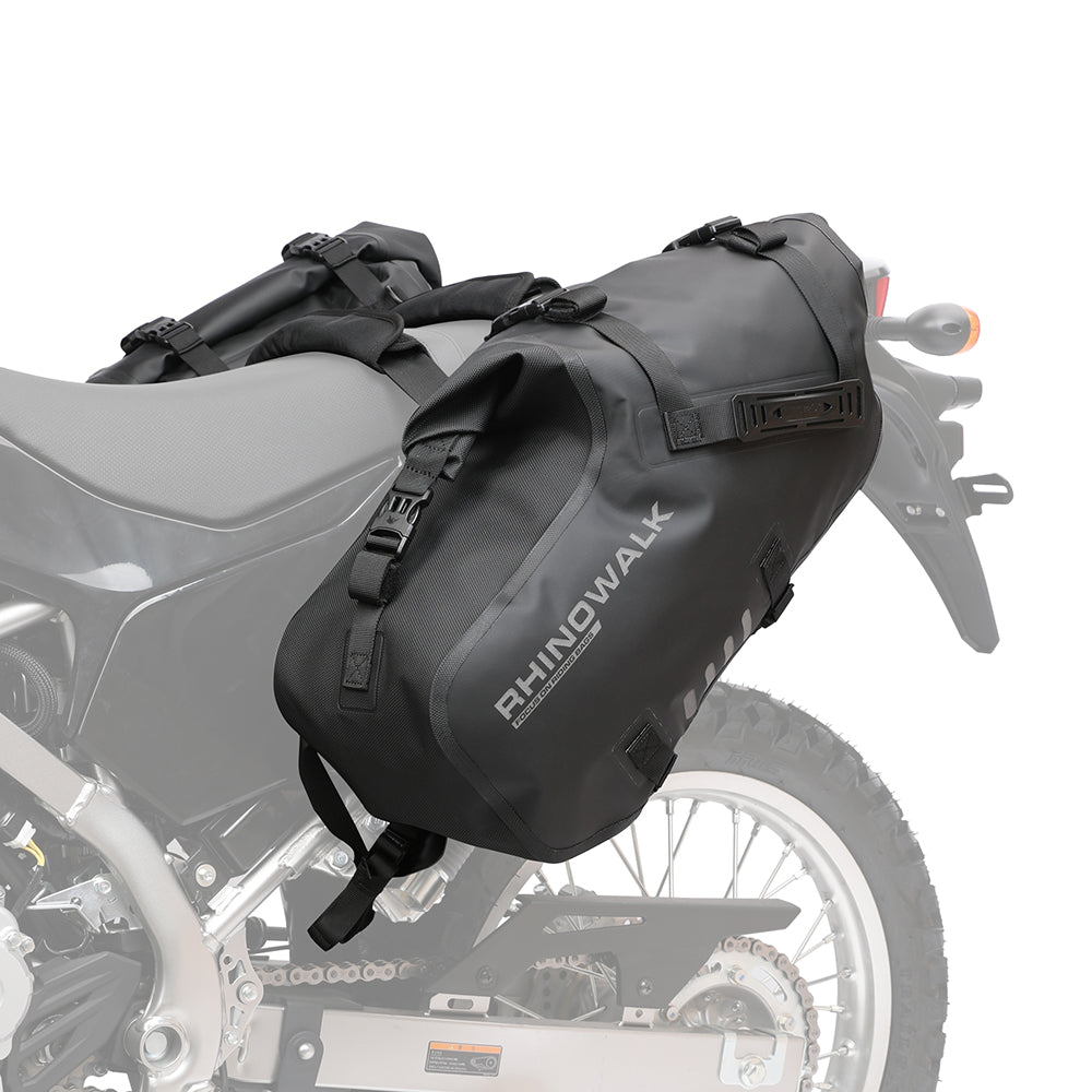 Rhinowalk 18L 28L 48L 100%Waterproof Motorcycle Saddle Bag Motor Tail Back  Bag 