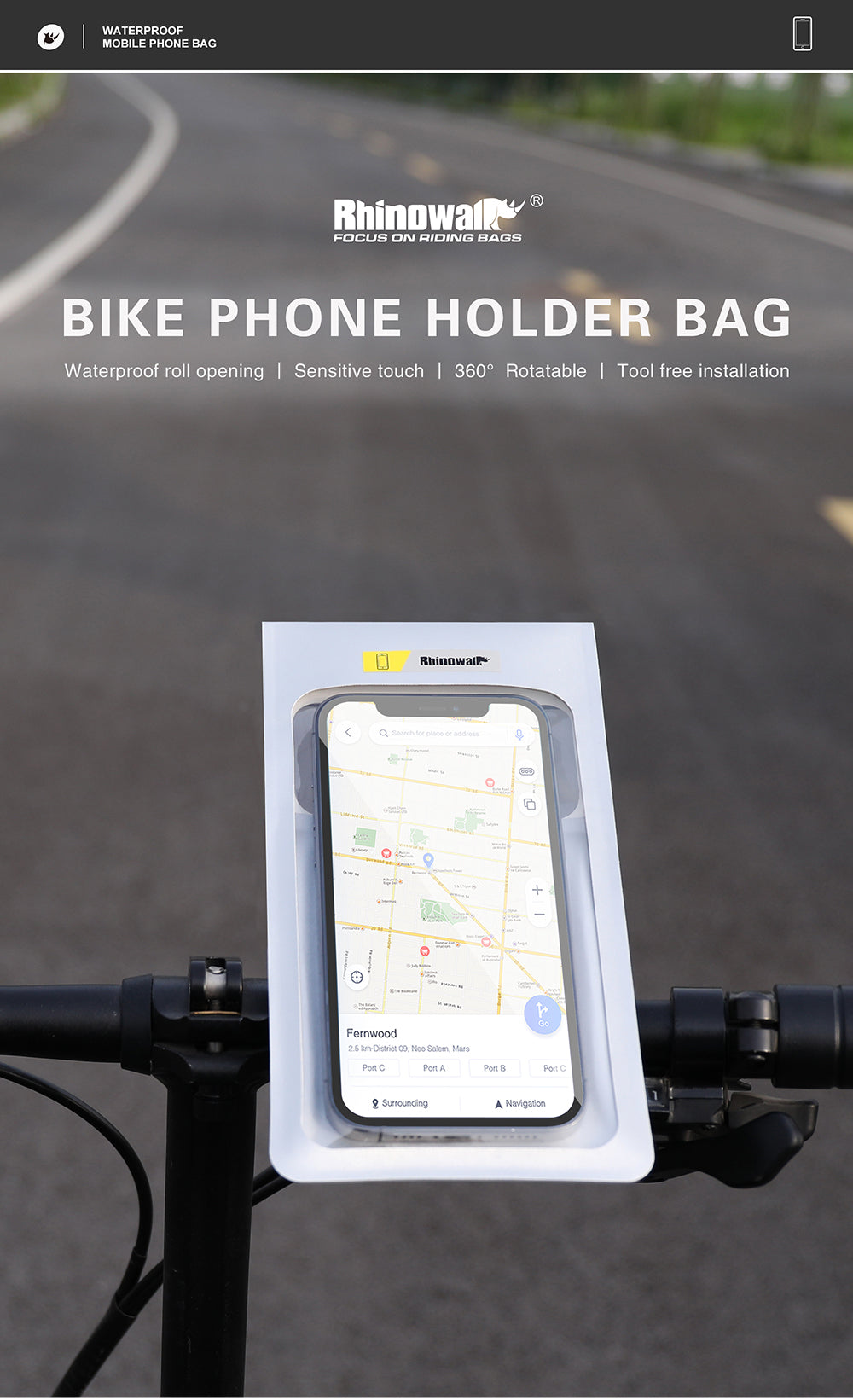 Waterproof Pouch Pouch Max 7.2''