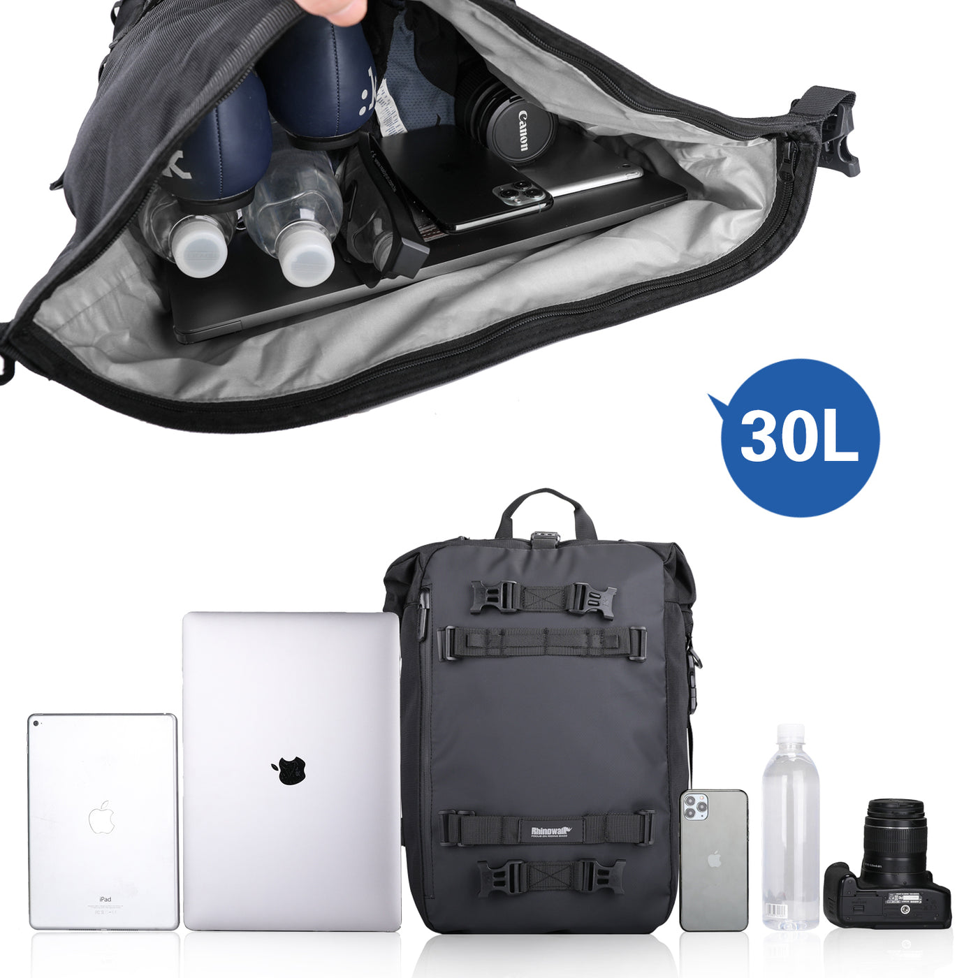 30 Liter Moto Tail Pack – Rhinowalk Official Store