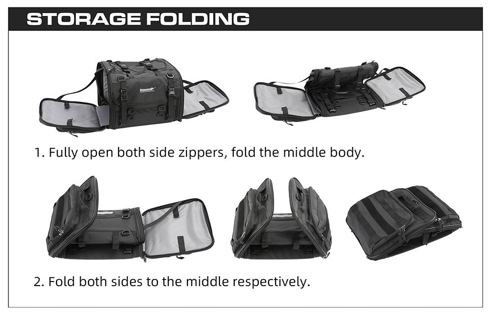 19-26l Motorcycle Tail Seat Bag – Rhinowalk Official Store