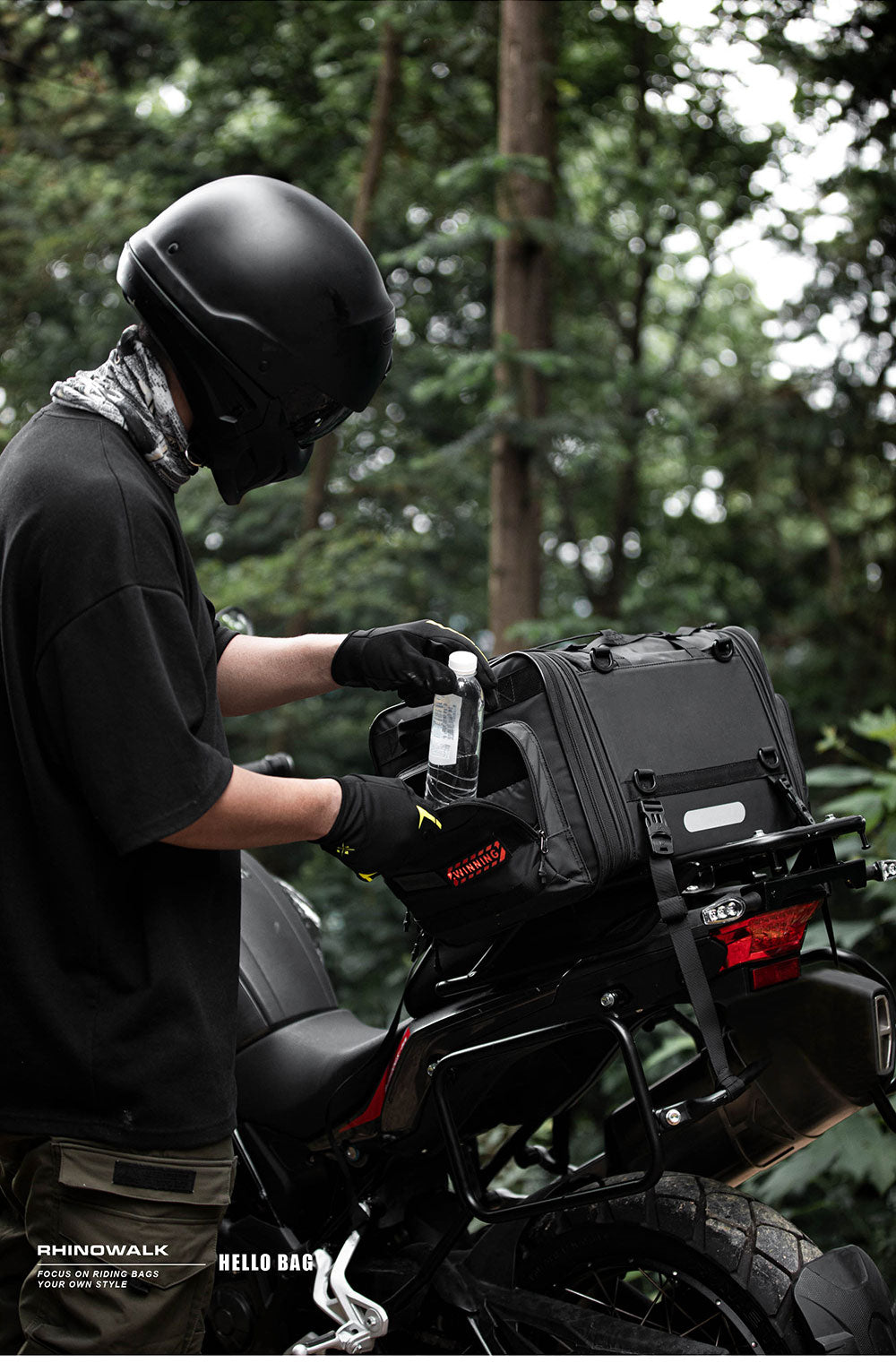 Vuz Expandable Motorcycle Tail Bag - Waterproof India | Ubuy
