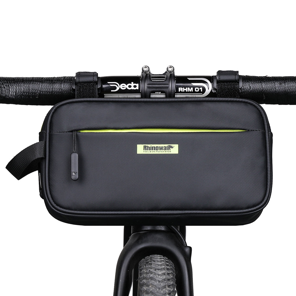 Rhinowalk Bike Handlebar Bag, Multifunctional Waterproof Mountain Bike Crossbar Front Bag Road Bike Basket Bicycle Frame Bag Waist Shoulder Bag